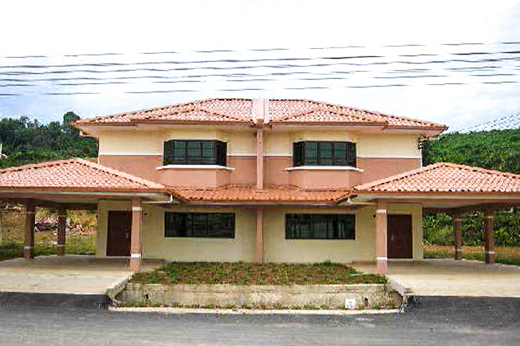 Double Storey, Semi Detached House, Housing For Government Officer, Betong